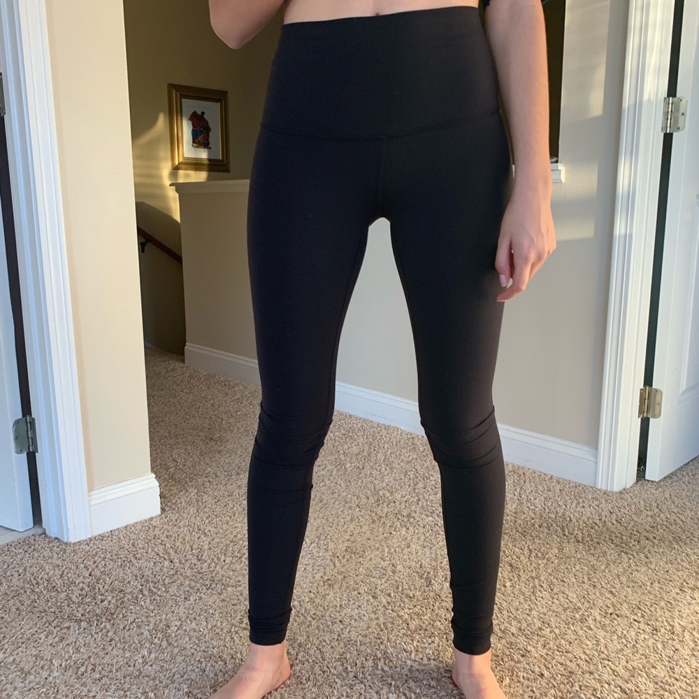 High Rise Wunder Under Black Leggings Full Length